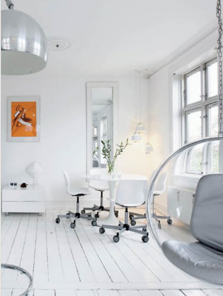 Design vintage en blanc