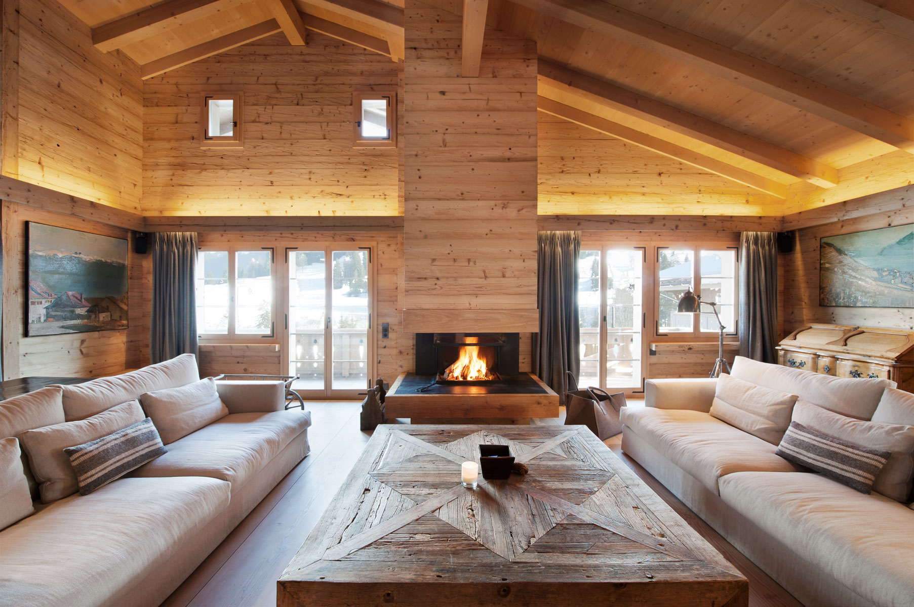 Piece De Theatre Un Chalet A Gstaad Un chalet à Gstaad par Ardesia Design London