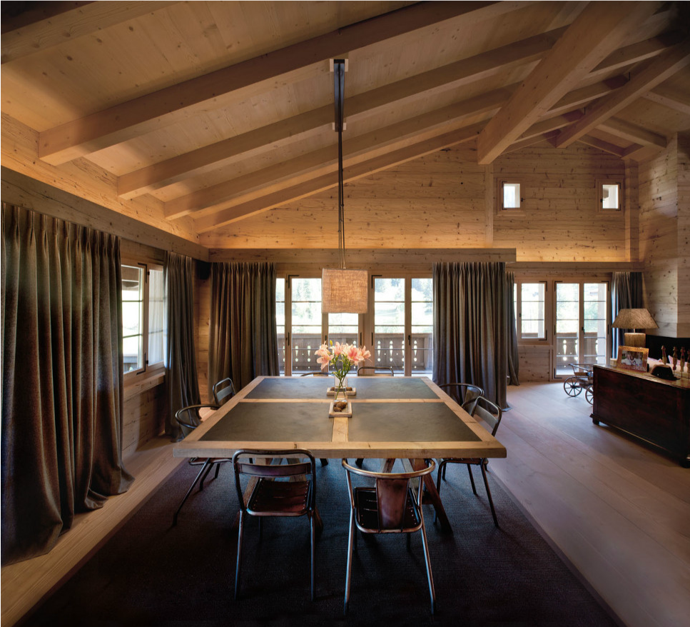 Piece De Theatre Un Chalet A Gstaad Un chalet à Gstaad par Ardesia Design London