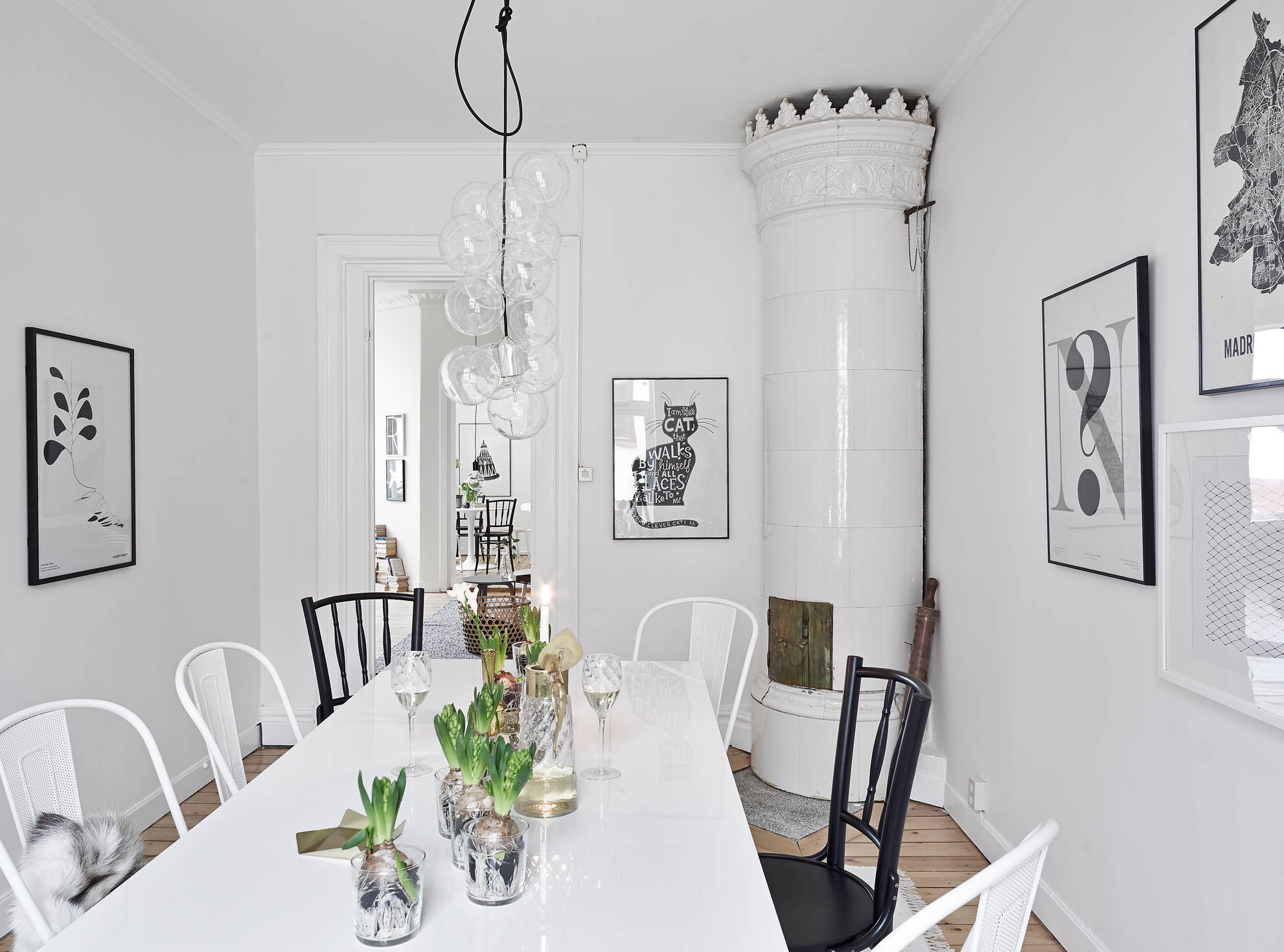Design tvättstuga blå