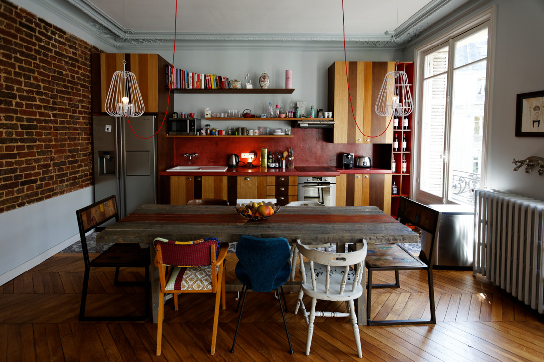 Un appartement haussmannien familial et joyeux