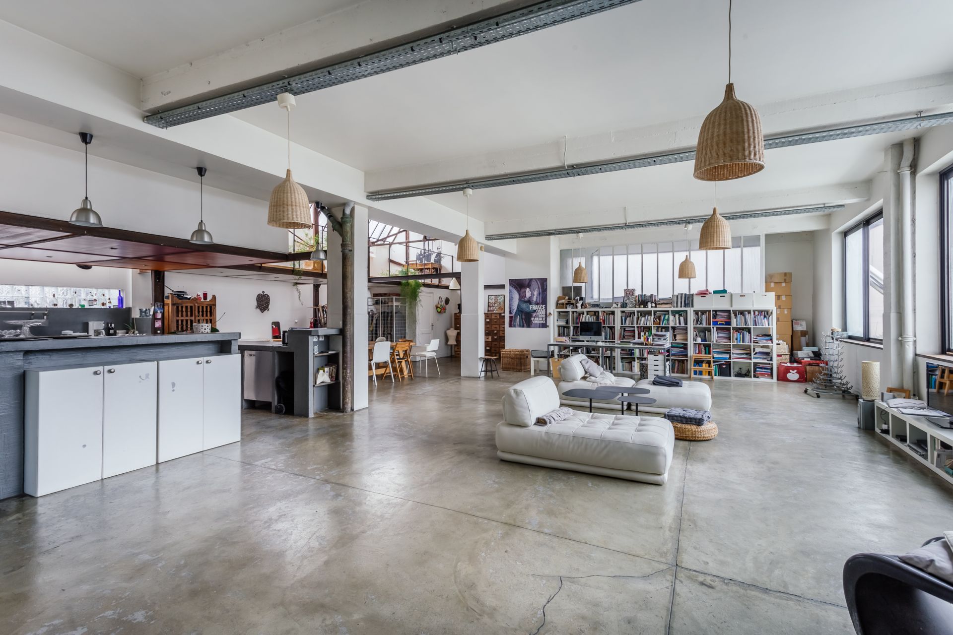 Un loft industriel dans une ancienne usine réhabilitée près de Paris