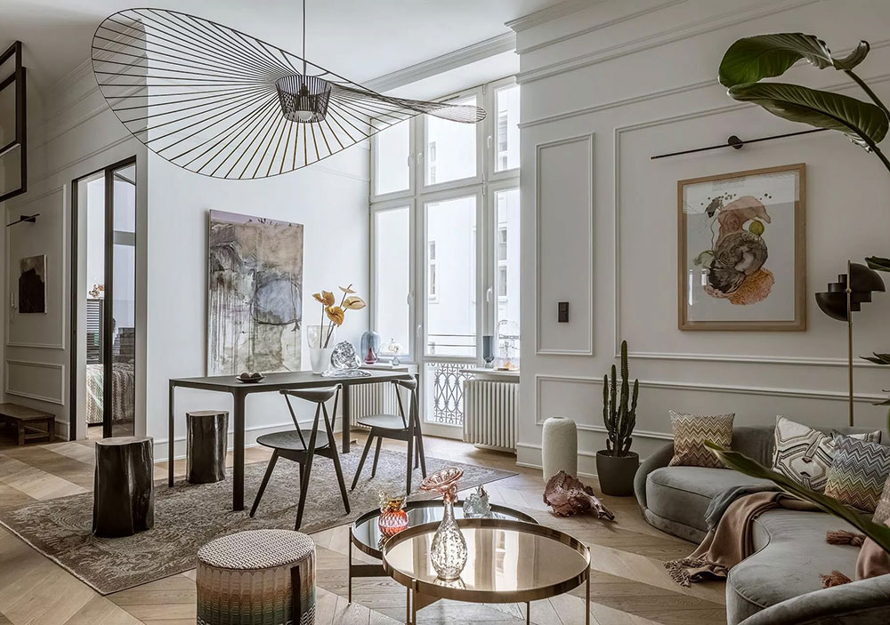 Un appartement contemporain par le studio de design Goszczdesign
