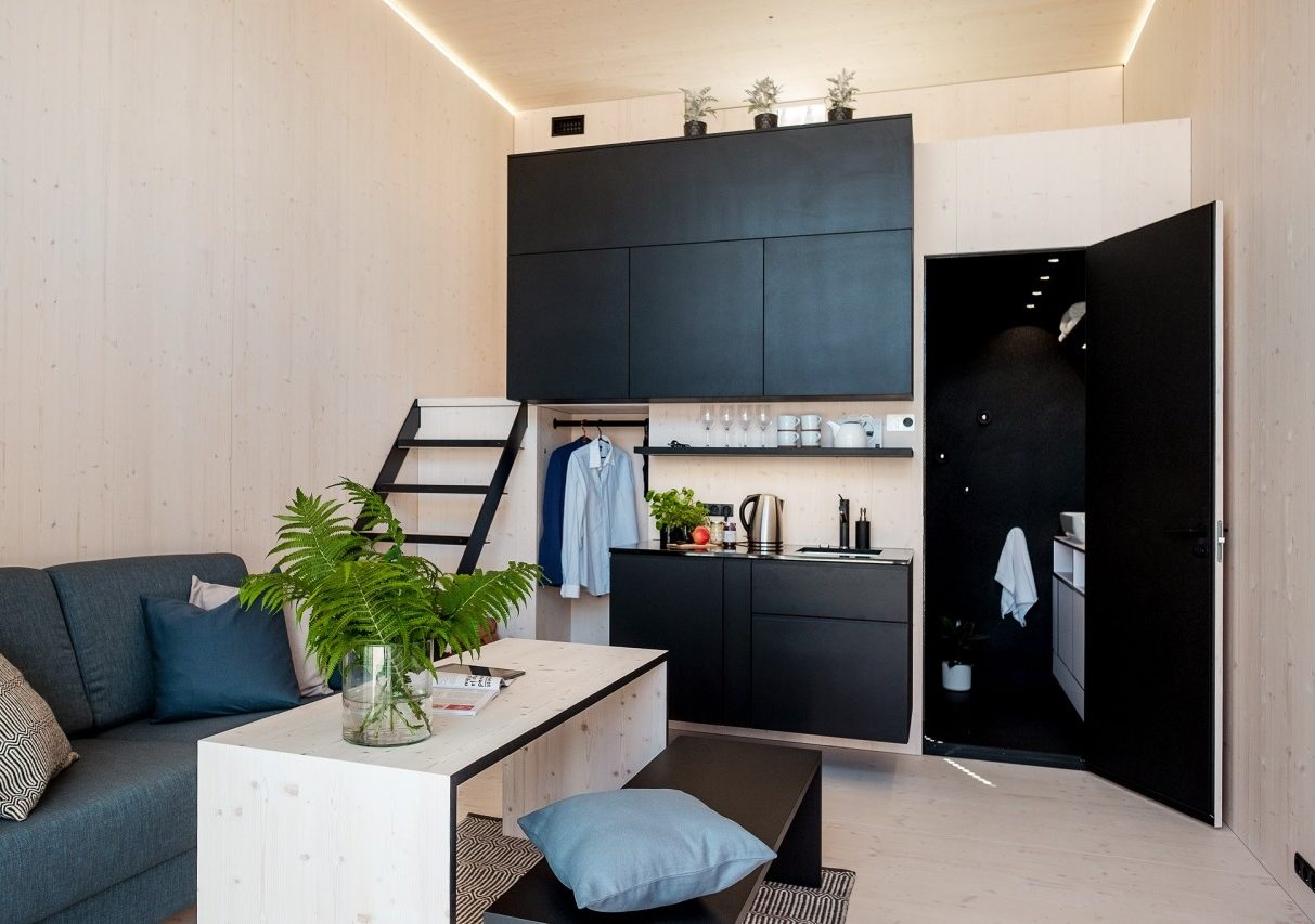 Cette mini maison design de 25m2 se livre partout en Europe