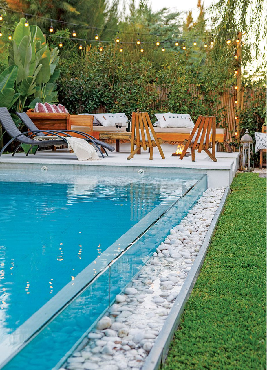 jardin avec piscine maison contemporaine d'architecte