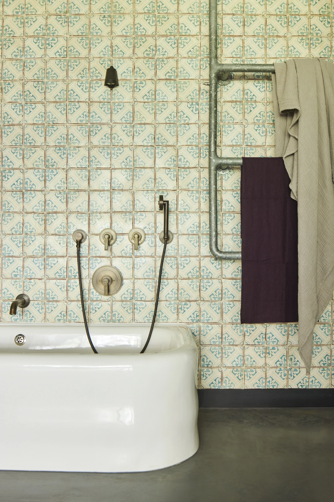 salle de bain appartement vintage Londres