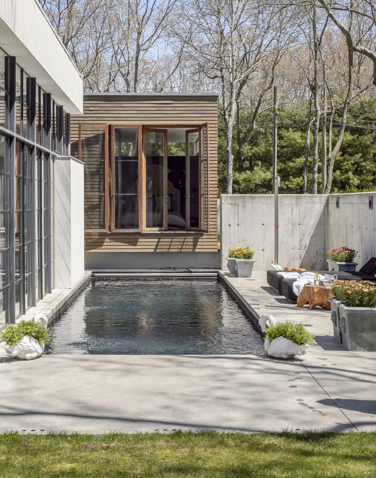 petite piscine dans jardin maison design