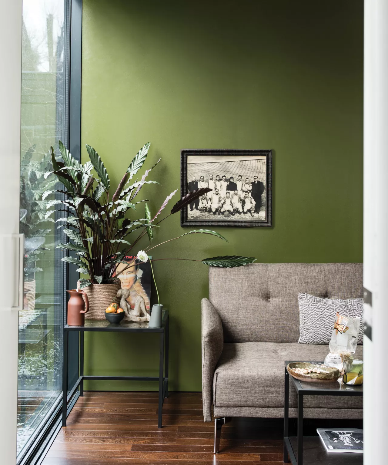 salon décoration design en vert
