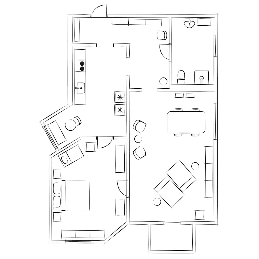 plan appartement par IKEA