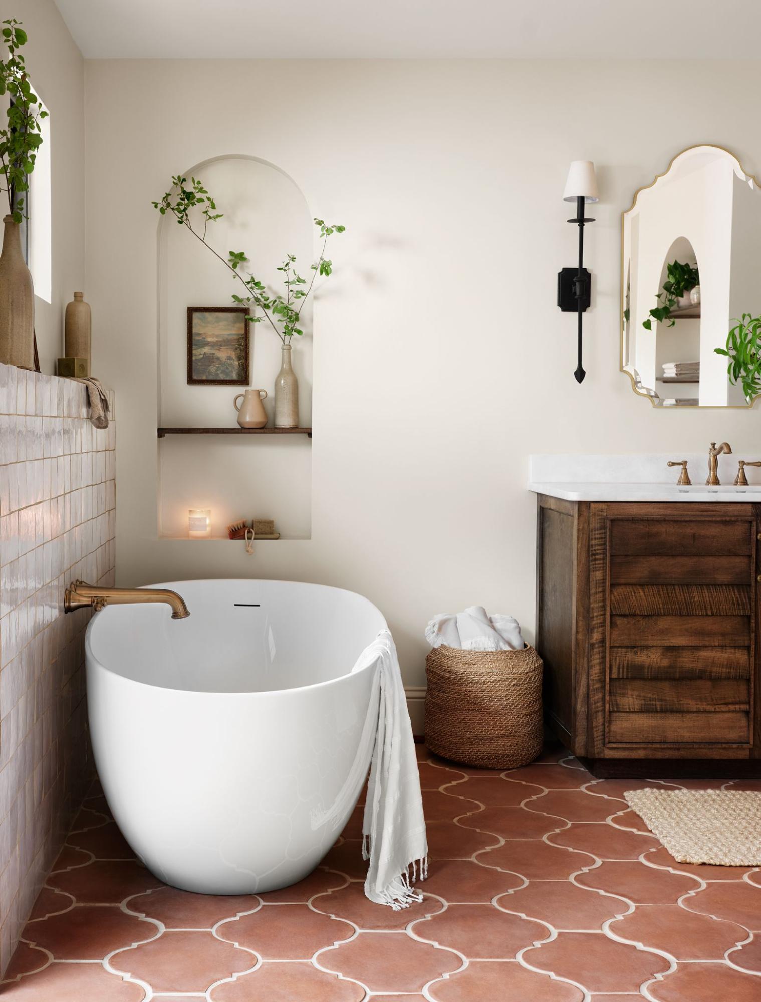 salle de bain rustique chic par Magnolia
