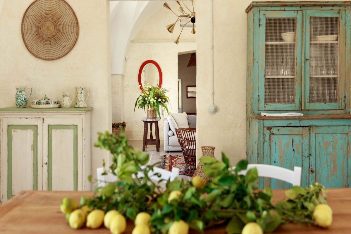 cuisine maison de campagne rénovée en Italie