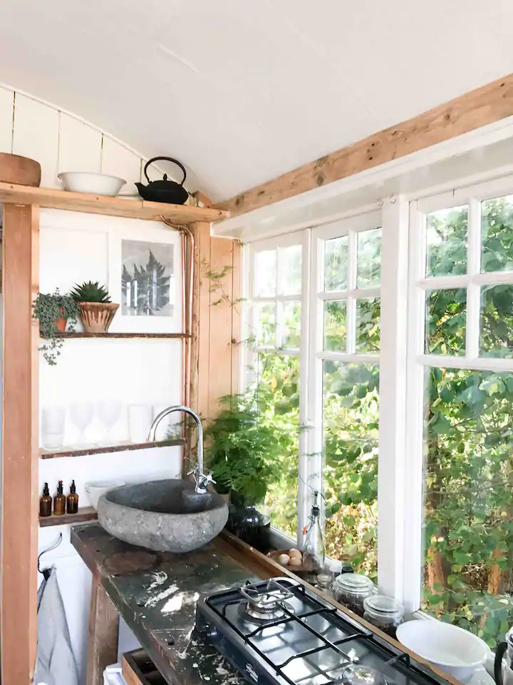 cuisine petite maison durable en bois