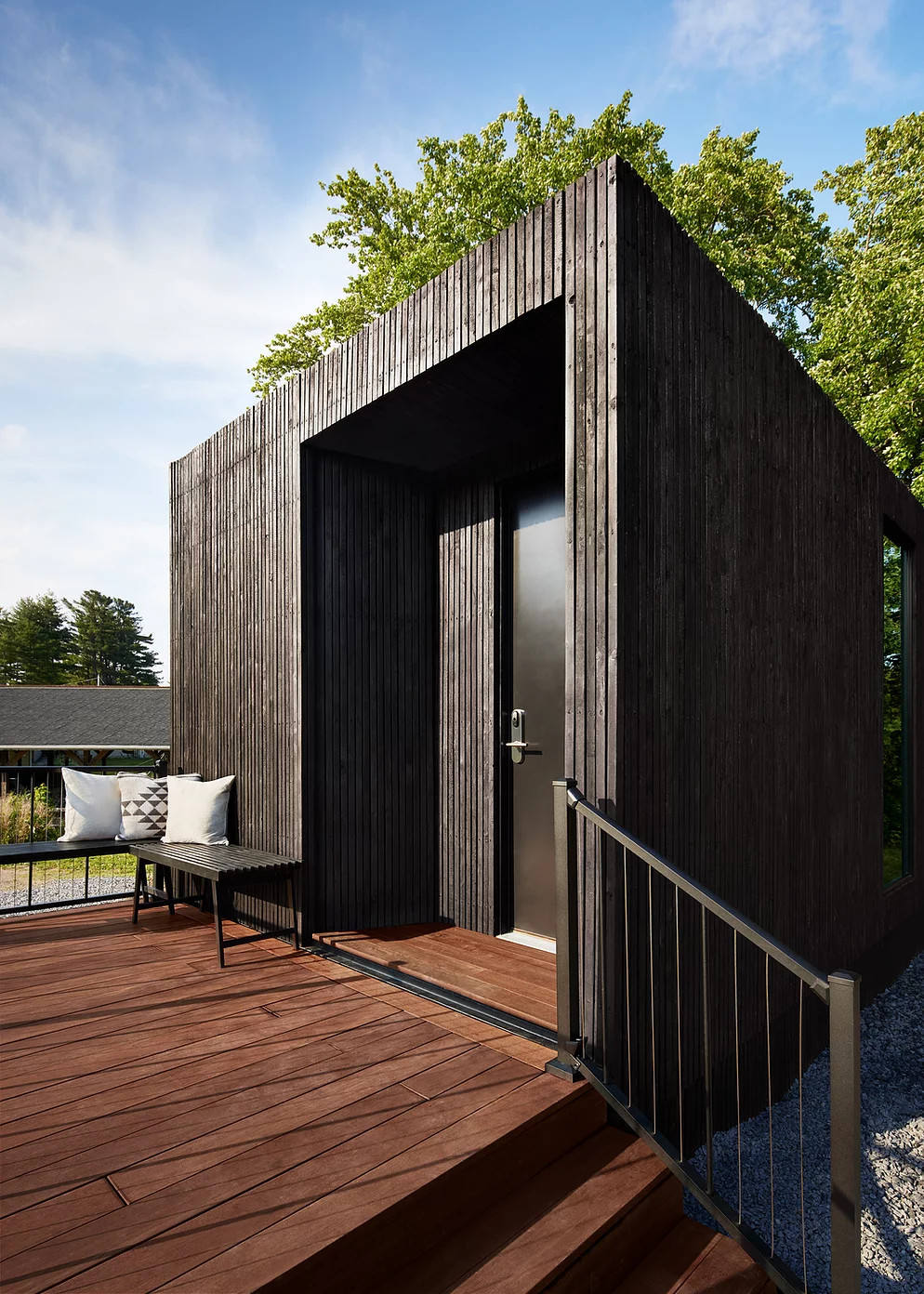 façade petite maison en bois de 40m2