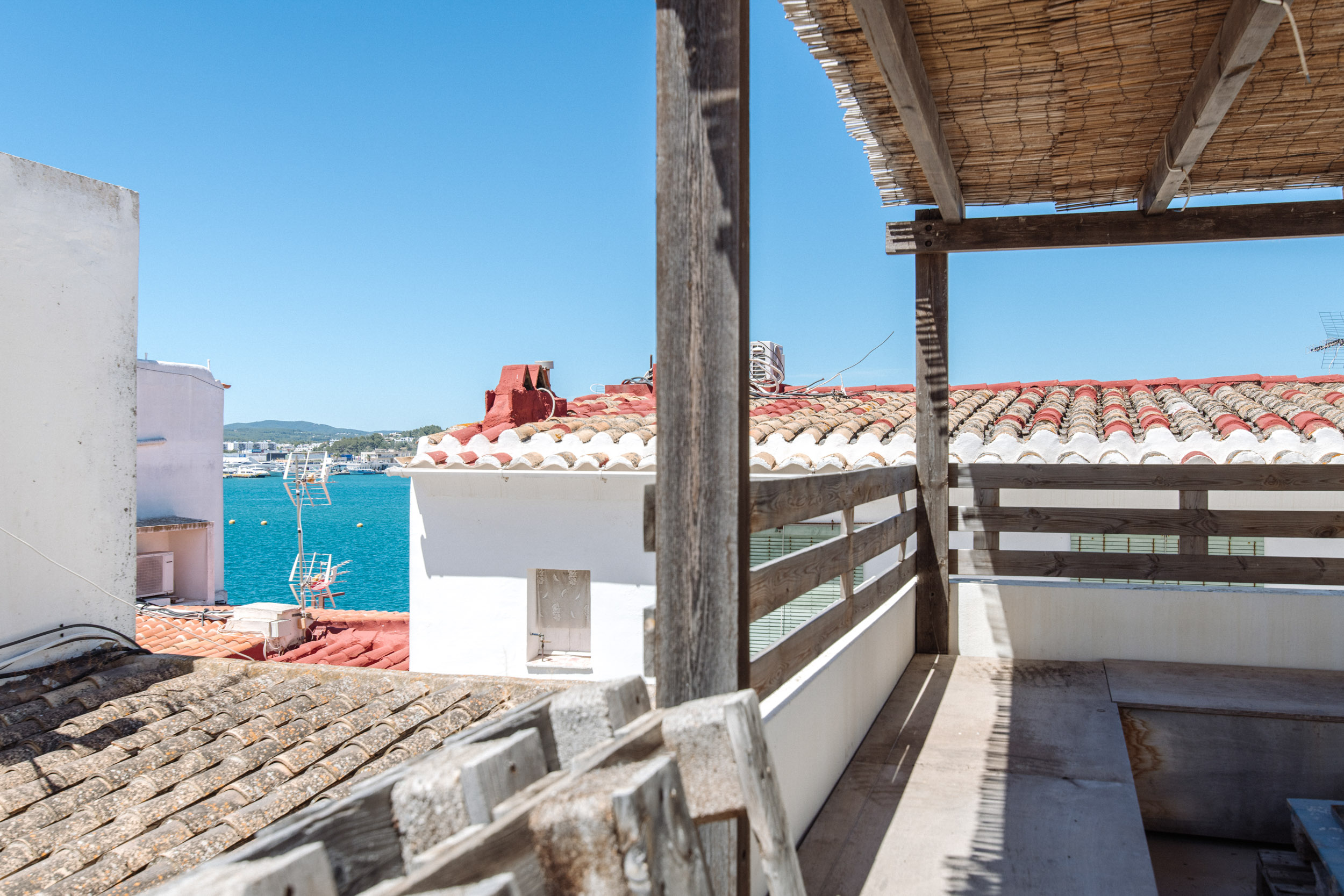 terrasse vue mer appartement Ibiza