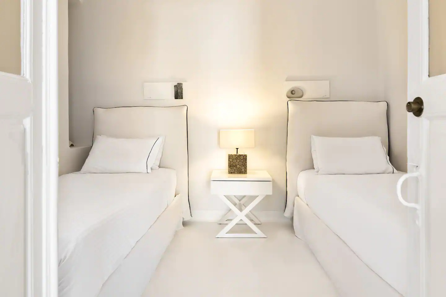 chambre blanche double