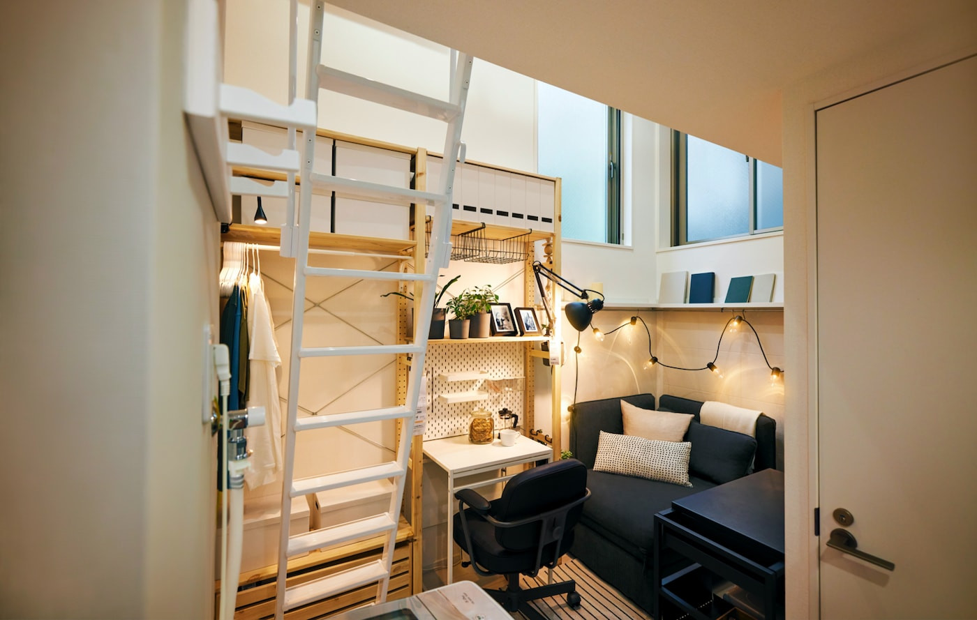 salon mini appartement 10m2 IKEA