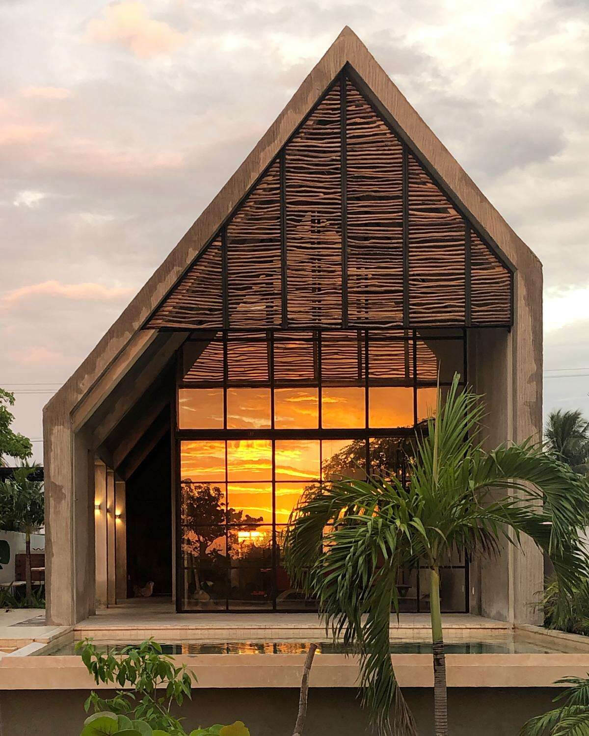 façade maison architecte Mexique
