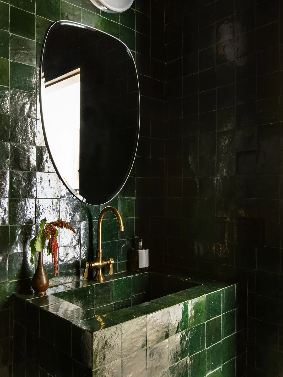 salle de bain zelliges vertes