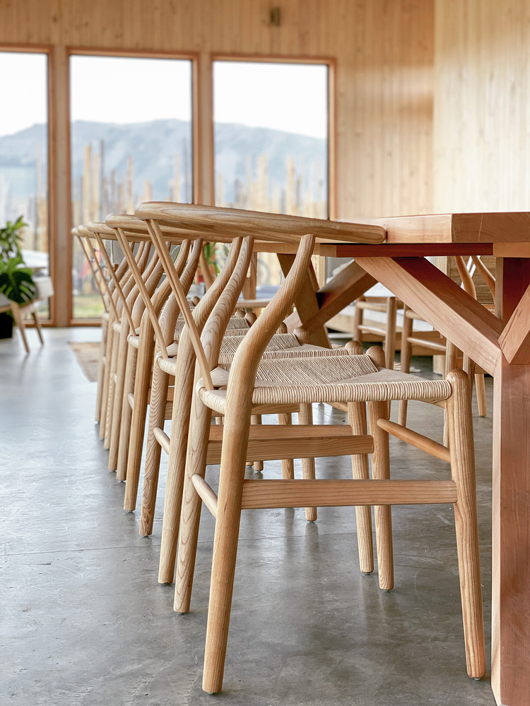 salle à manger maison en bois design