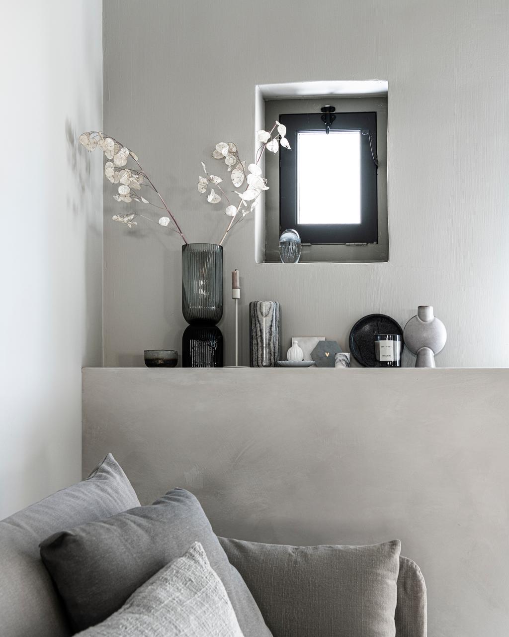 salon décoration grise