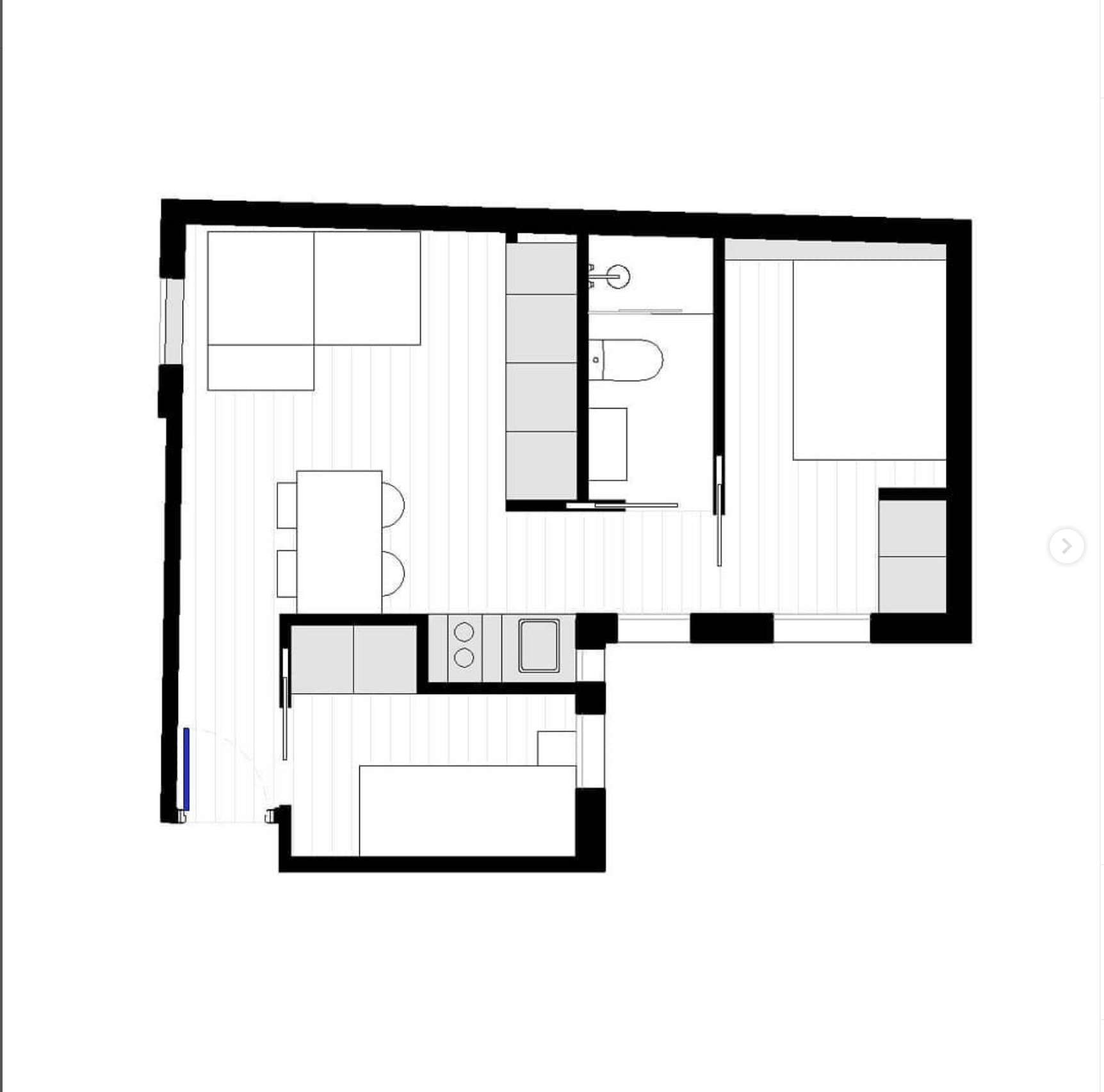 plan appartement 29m2 avec deux chambres