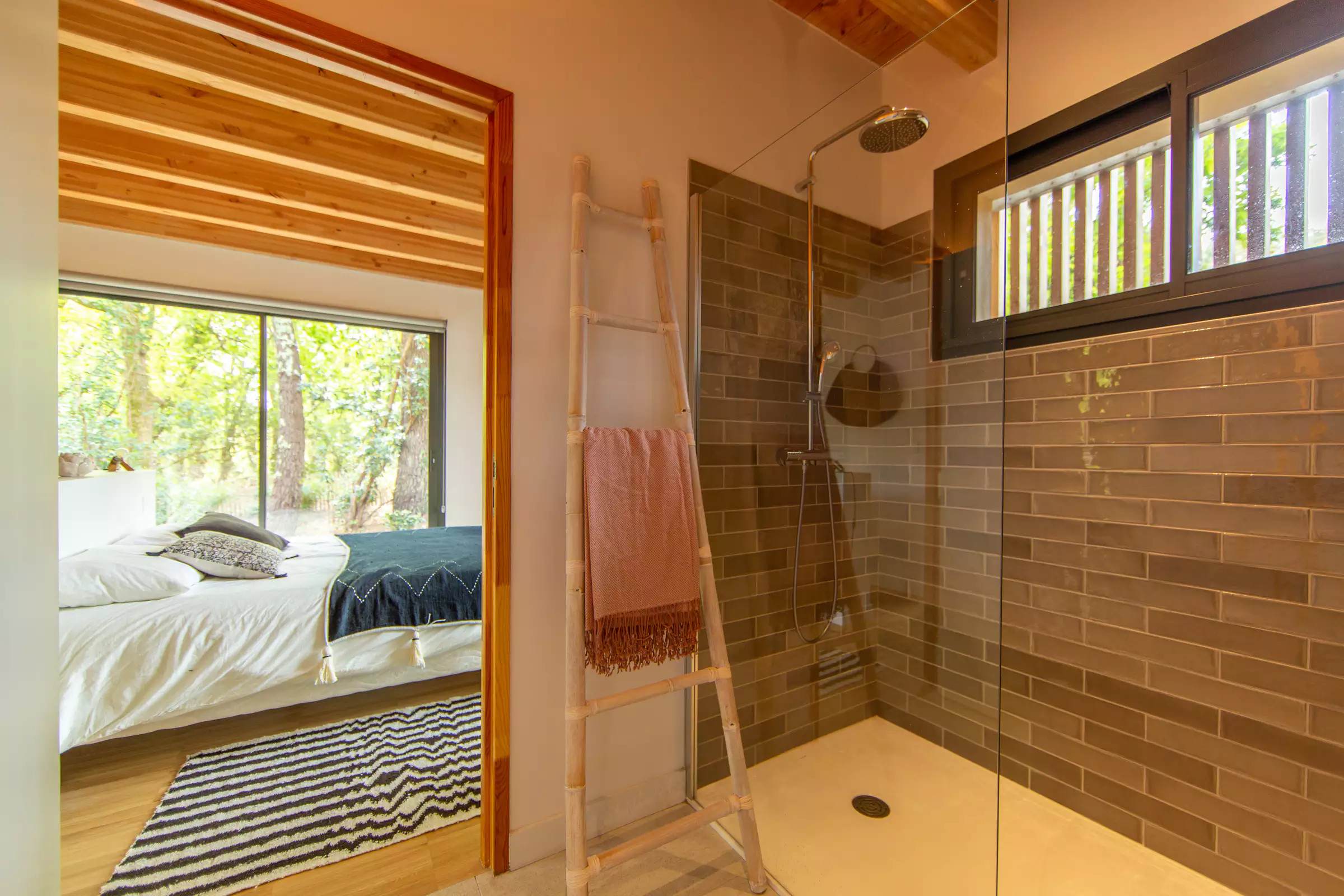 salle de bain maison en bois le Cap Ferret