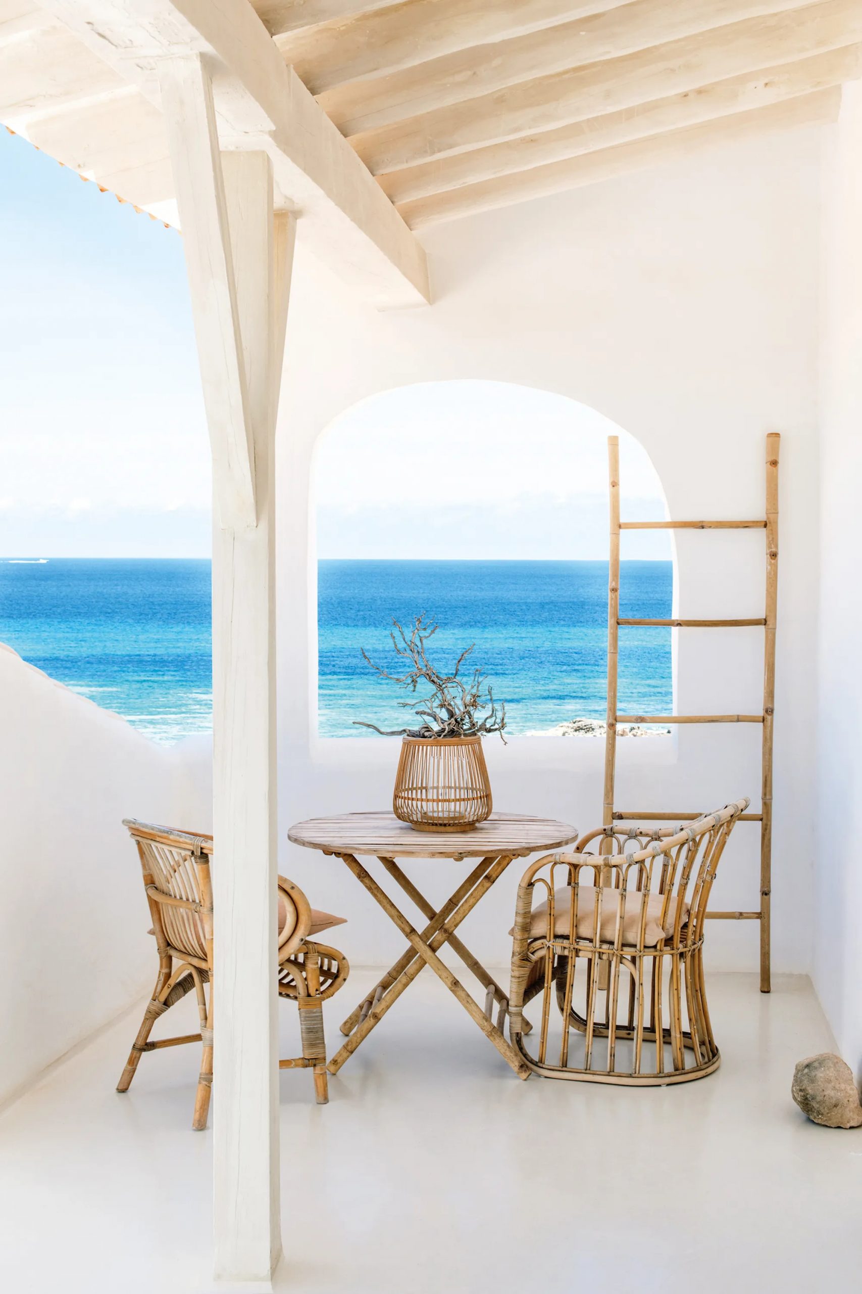 terrasse vue mer maison Formentera Etosoto