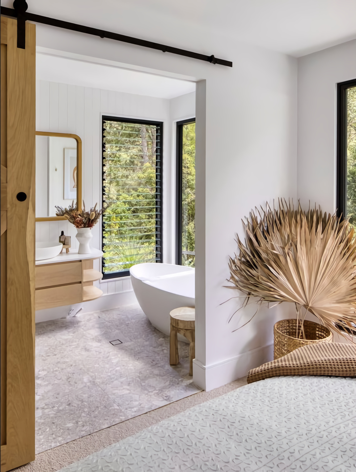salle de bain décoration design maison contemporaine en bois