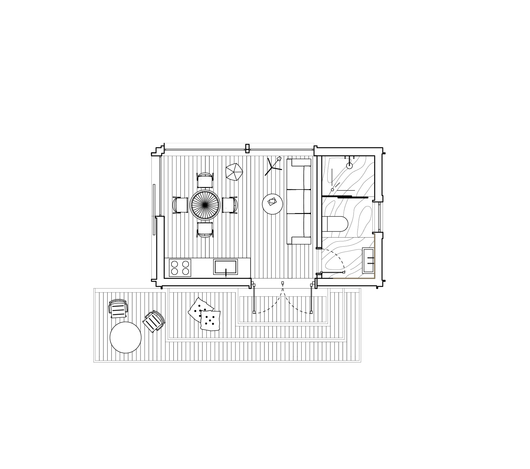 plan mini maison 33m2