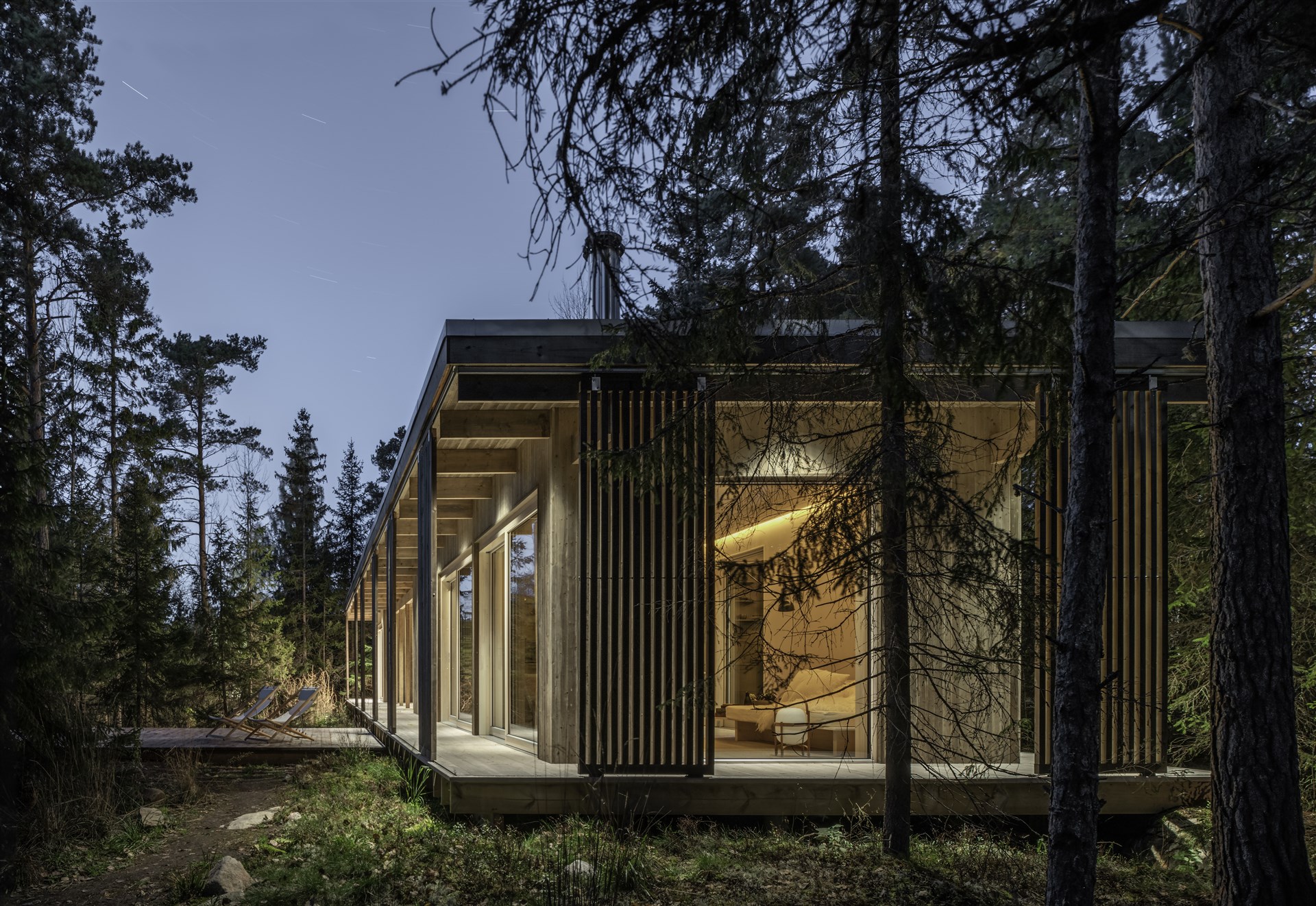 Une mini maison de 42m2 construite par une architecte dans la forêt