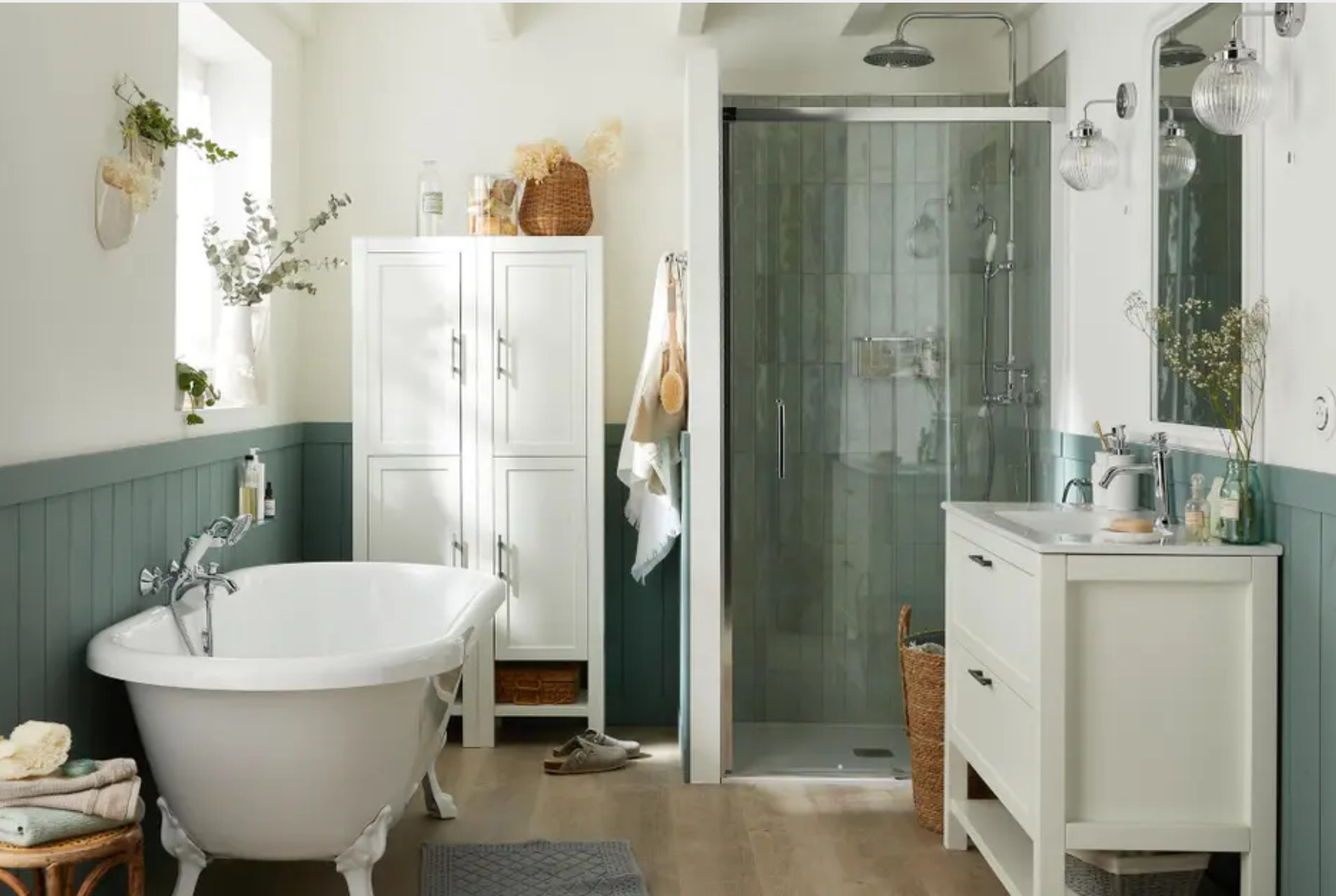 Comment donner un air rétro à une salle de bain moderne ?