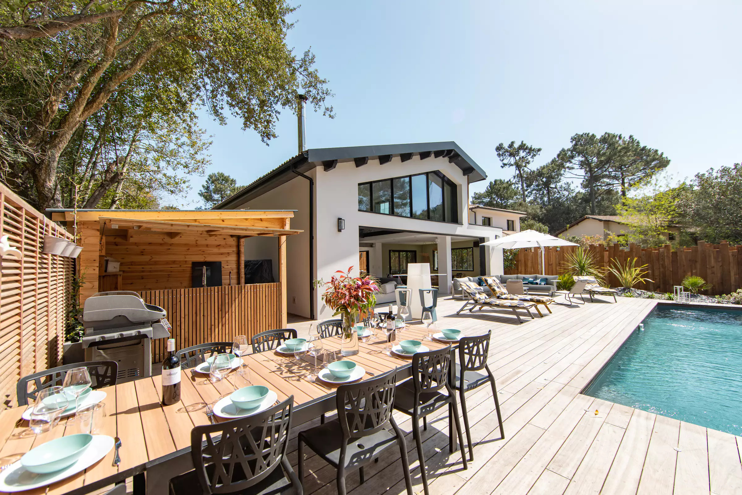Une maison parfaite avec piscine pour les vacances au Cap Ferret