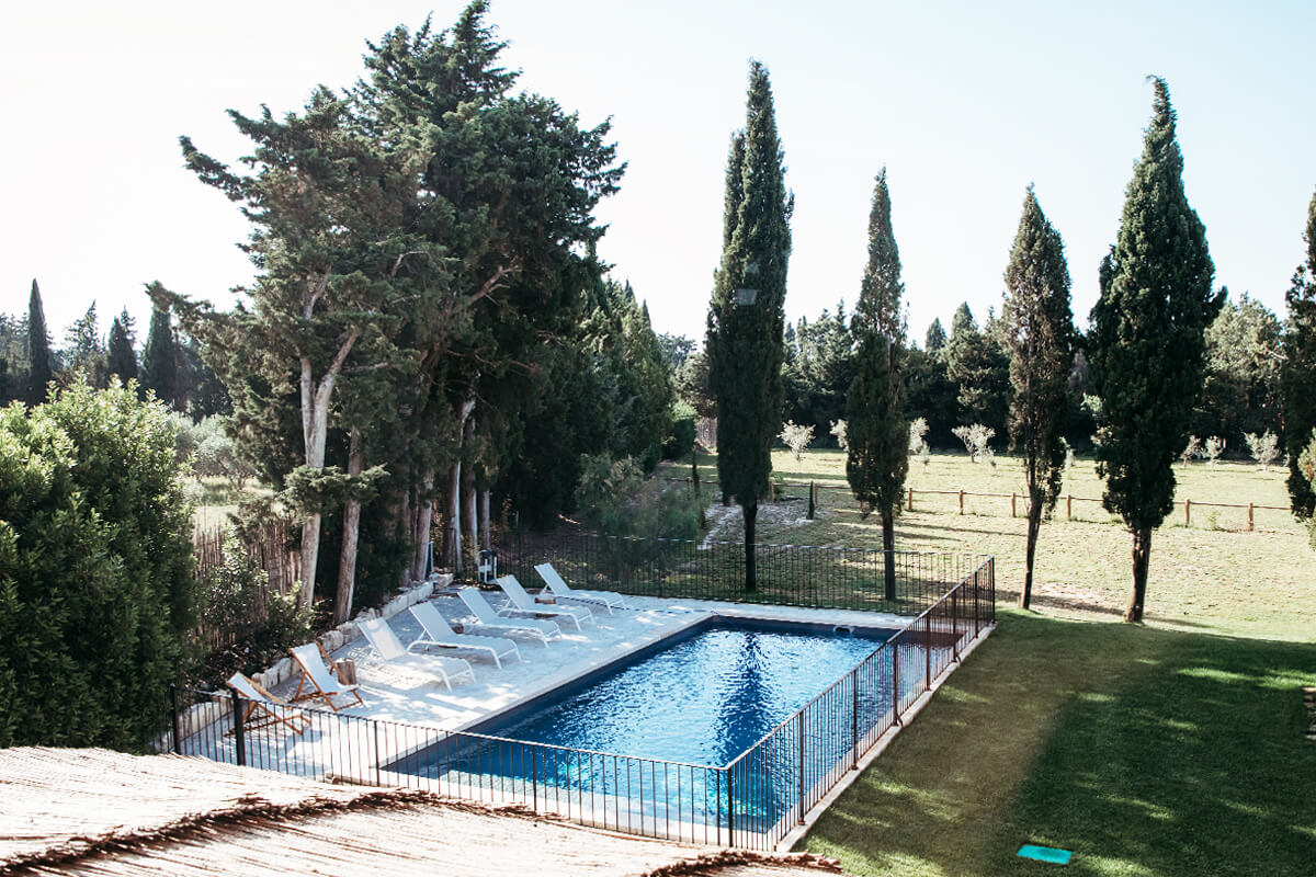 jardin avec piscine Provence