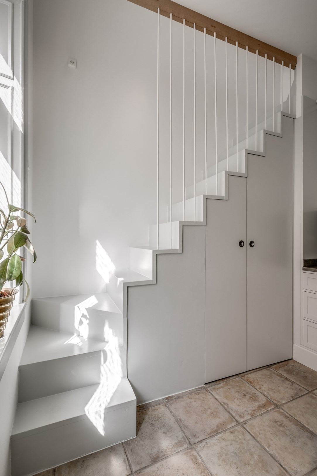 escalier design avec rangements