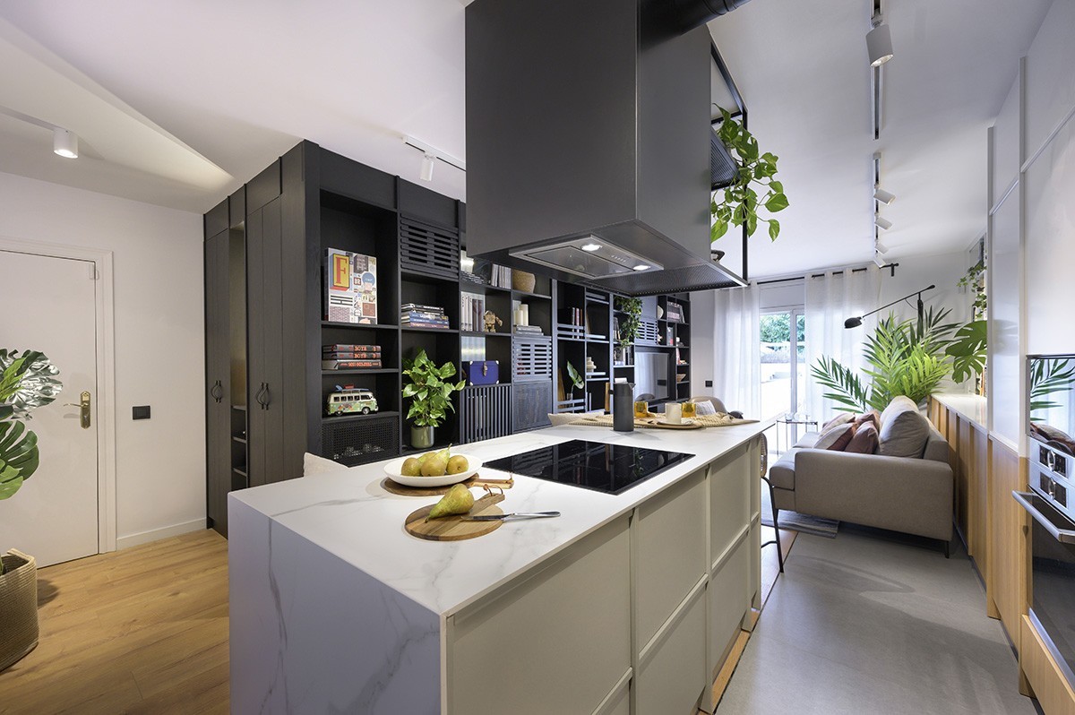 Un appartement de 52m2 en style contemporain à Barcelone par Egue Y Seta