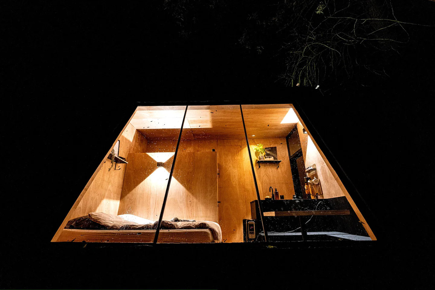 tiny house vue nuit