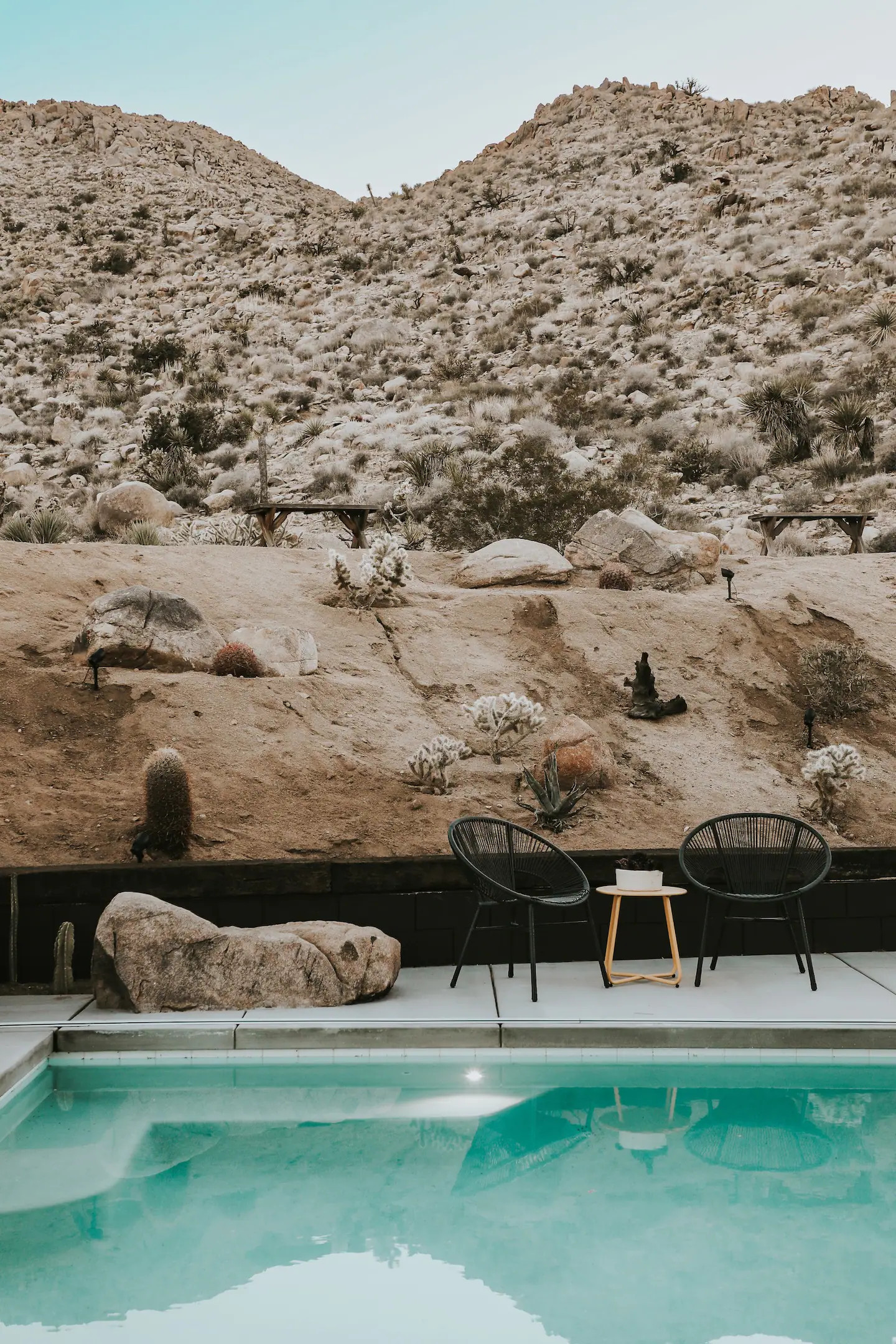 piscine vue désert