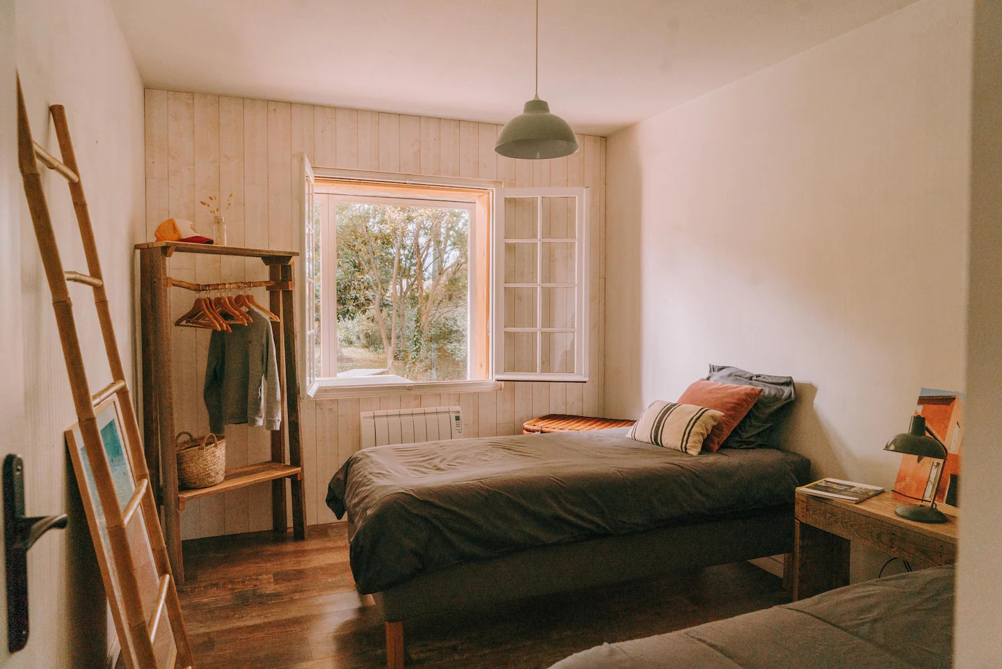 chambre maison en bois Cap Ferret