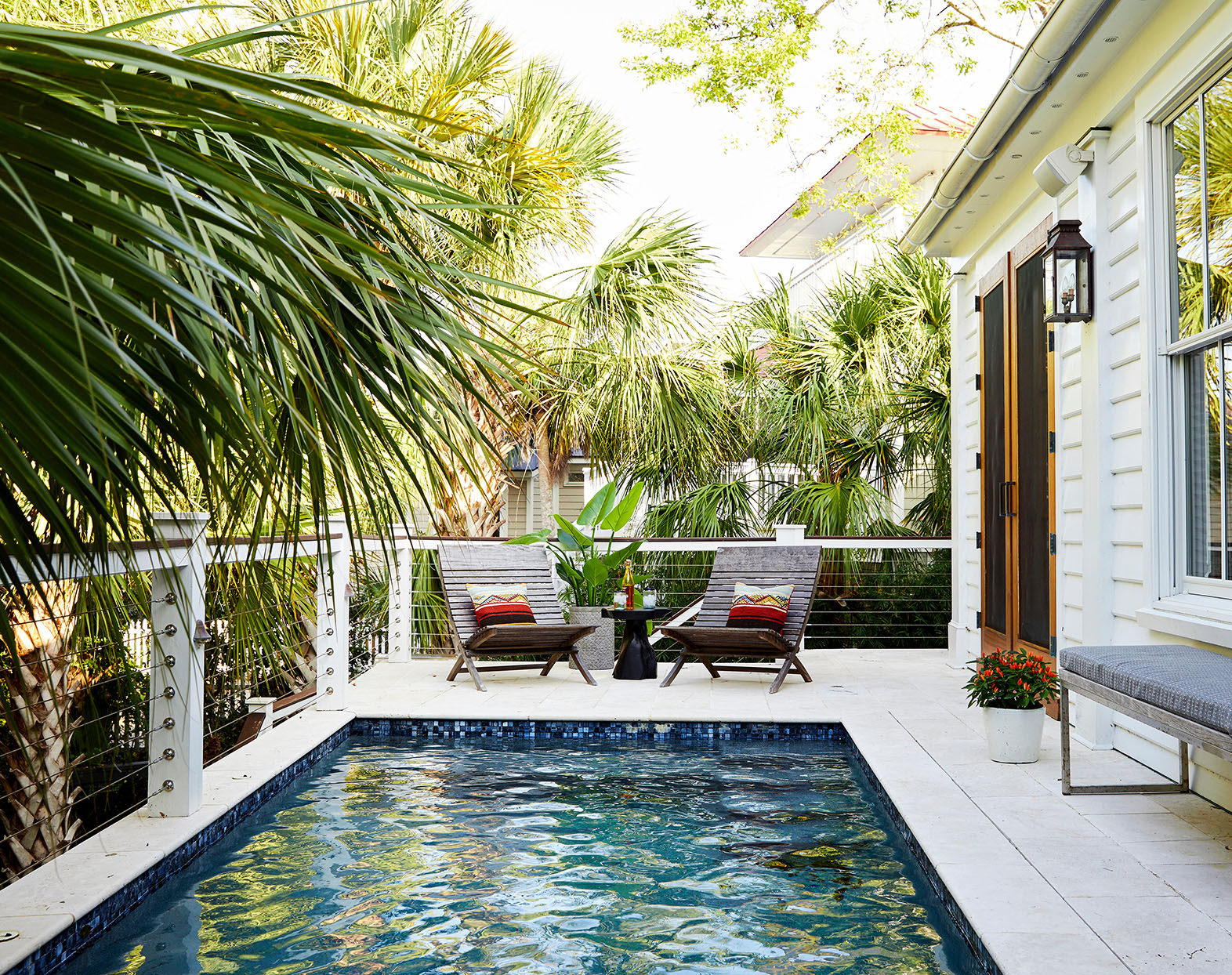 terrasse avec mini piscine