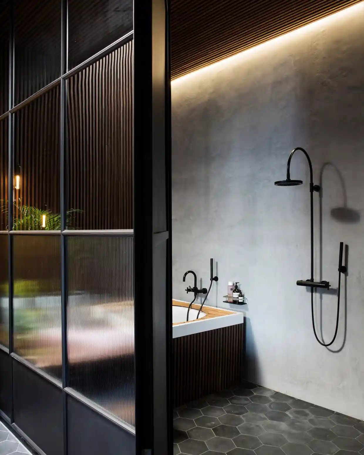 salle de bain décoration design industriel
