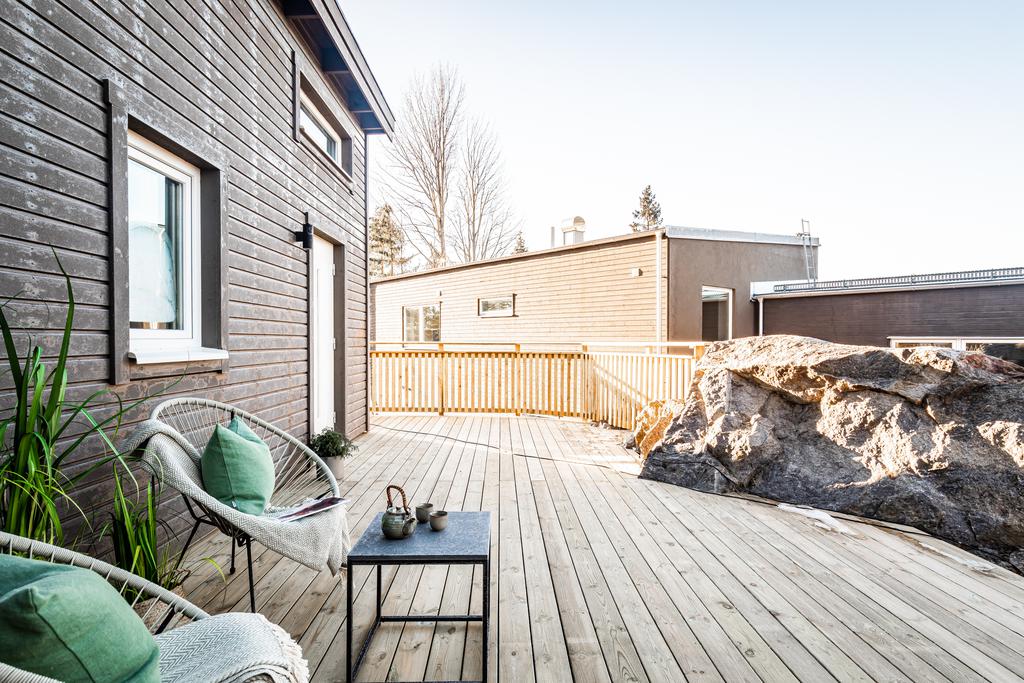 terrasse en bois mini maison de 26m2