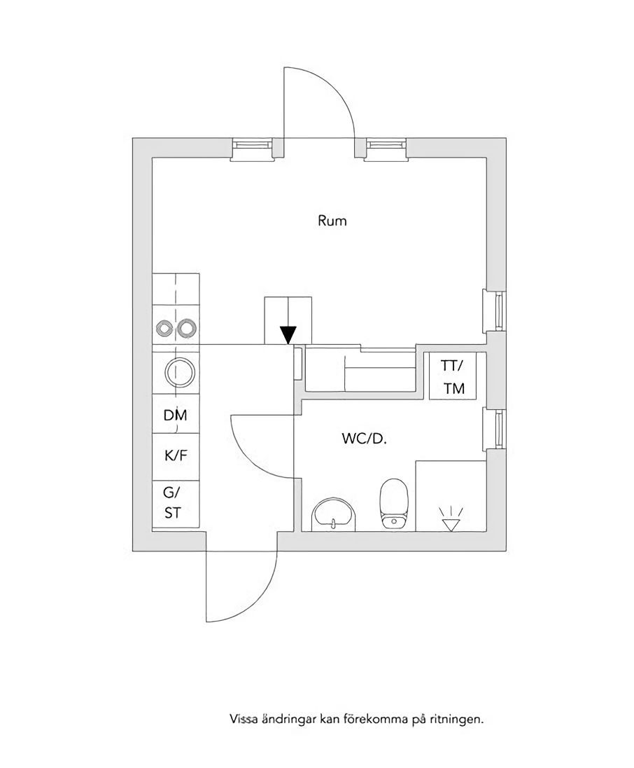 plan mini maison 20m2