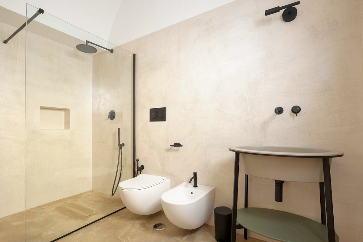 salle de bain minimaliste trullo