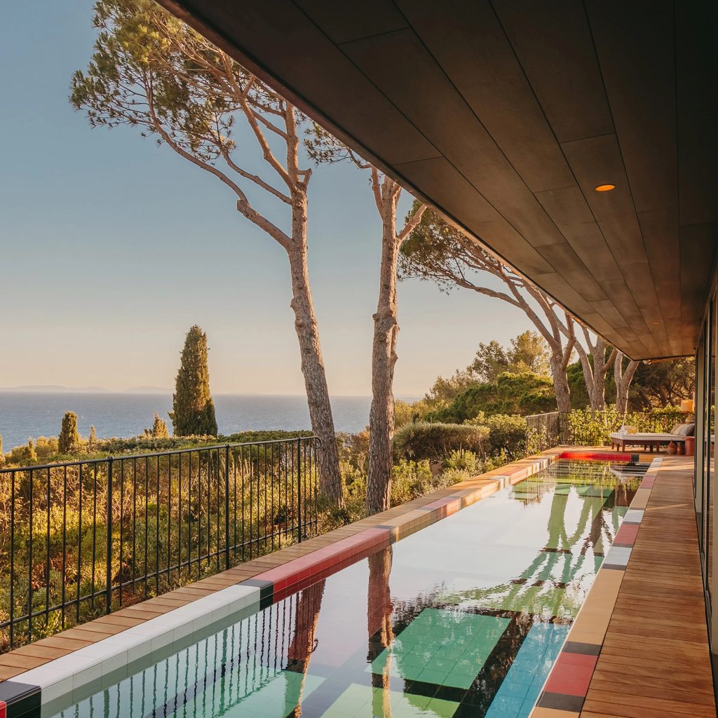terrasse Villa W avec piscine décoration contemporaine