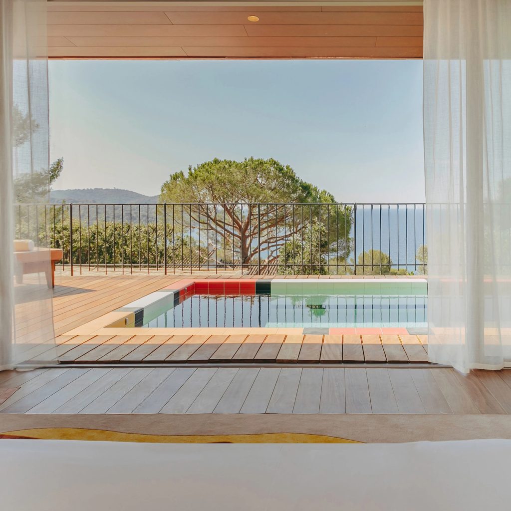 terrasse Villa W avec piscine décoration contemporaine