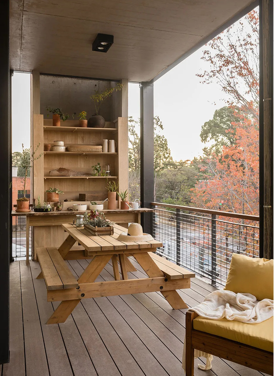 terrasse avec cuisine d'été