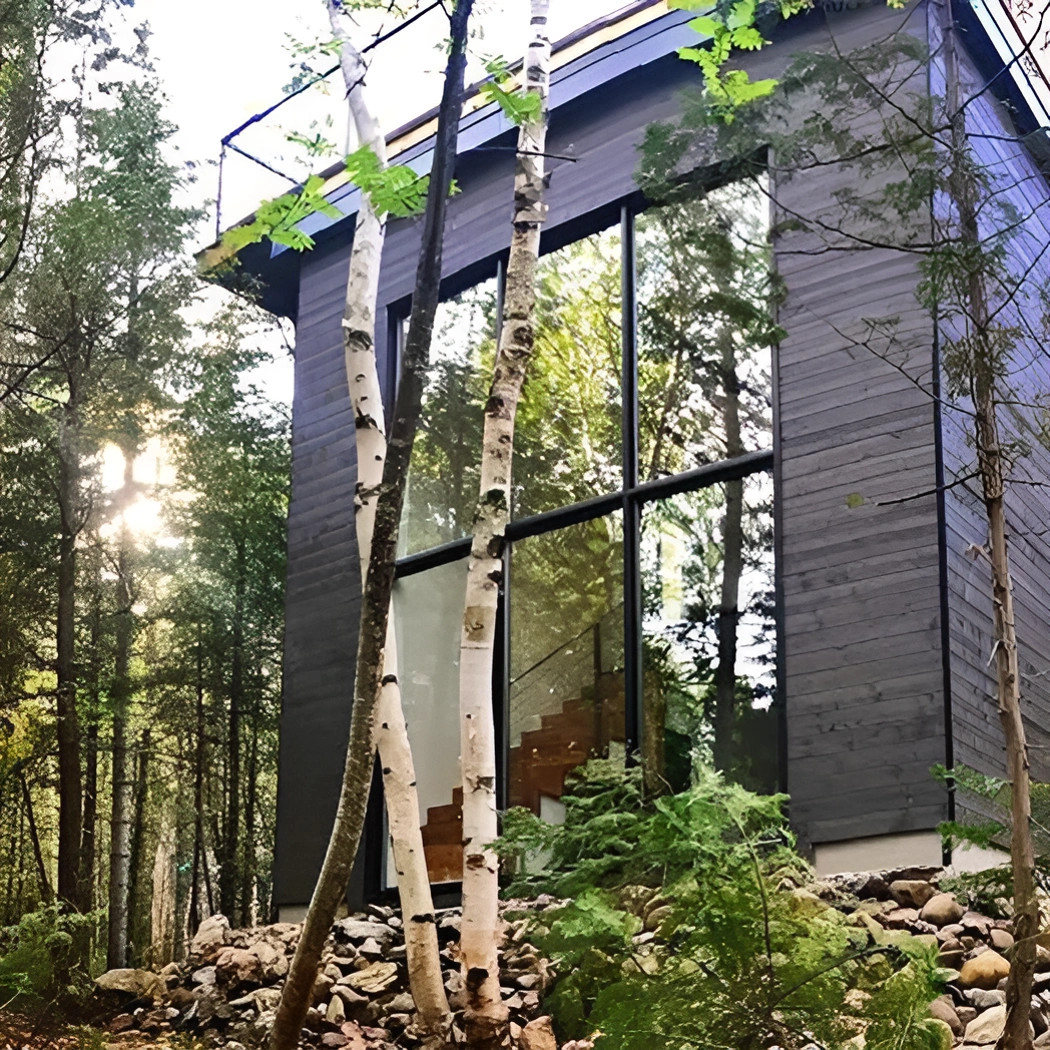 mini maison contemporaine en bois