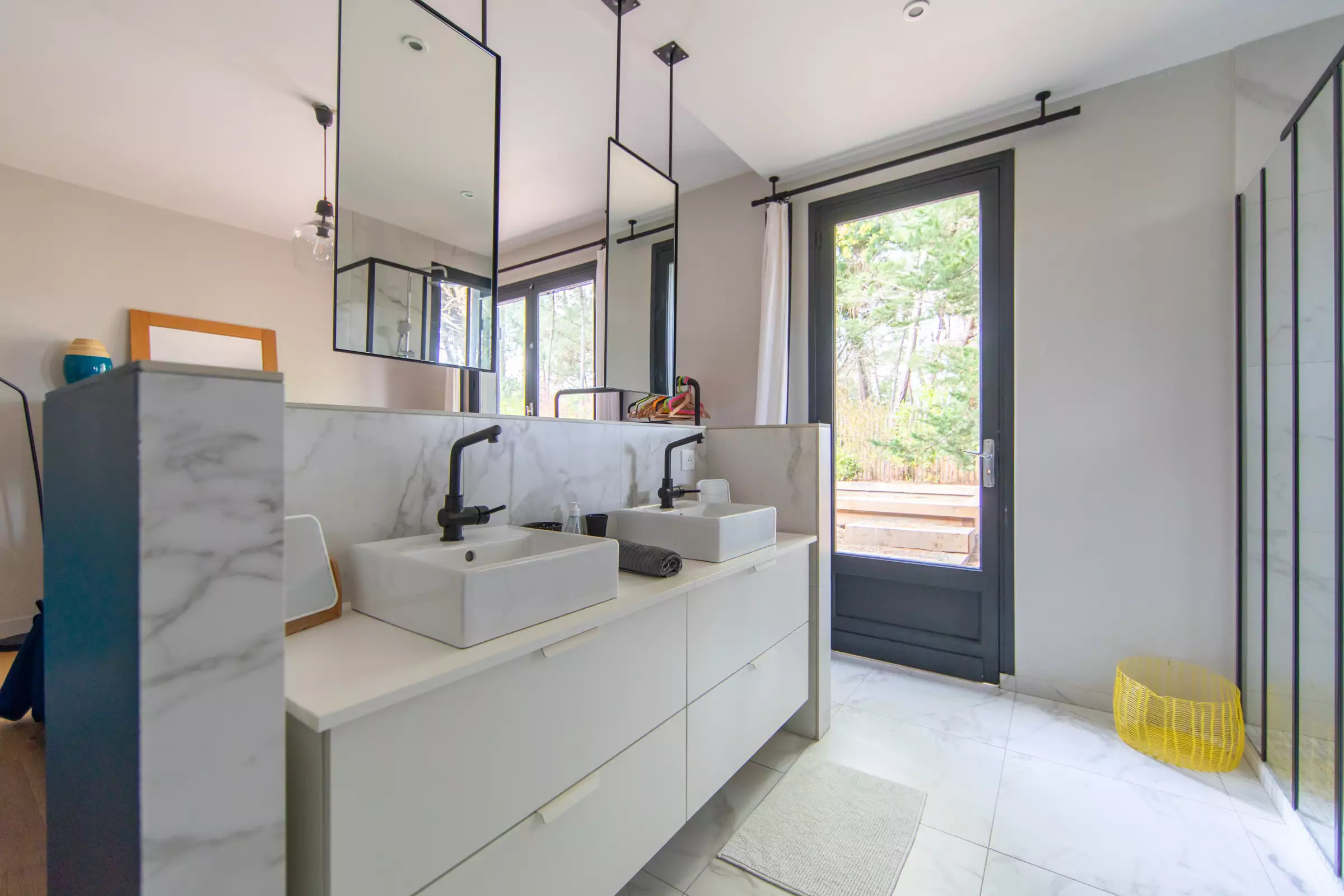 salle de bain design villa Neutra Le Cap Ferret