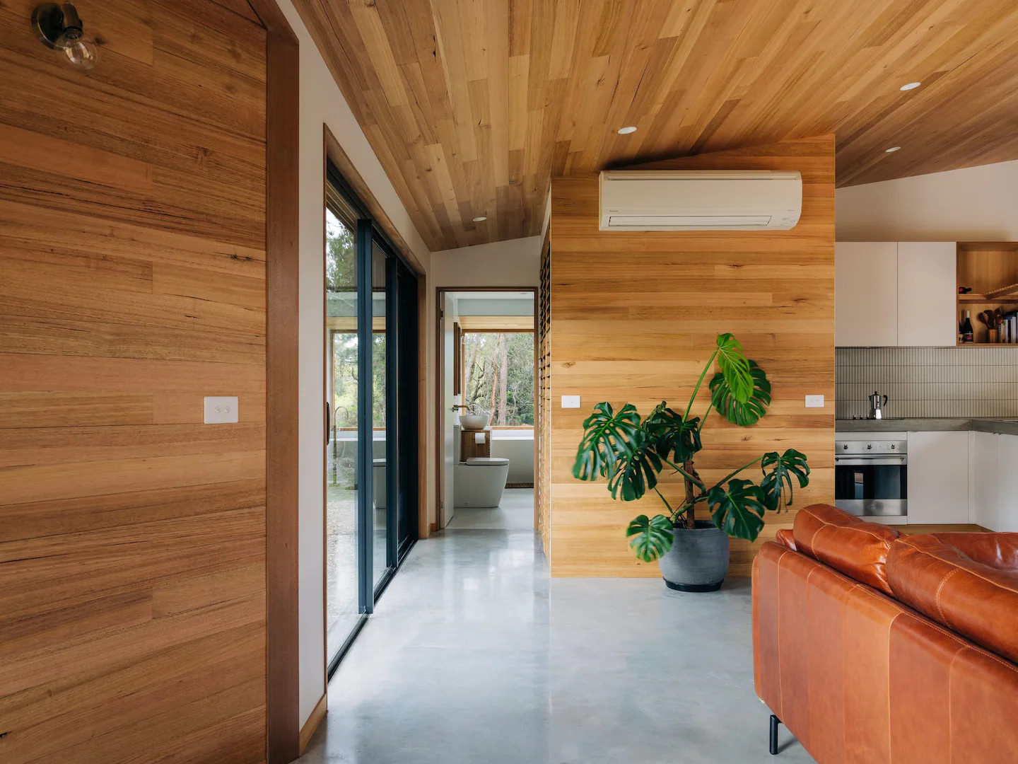 salon maison en bois contemporaine 