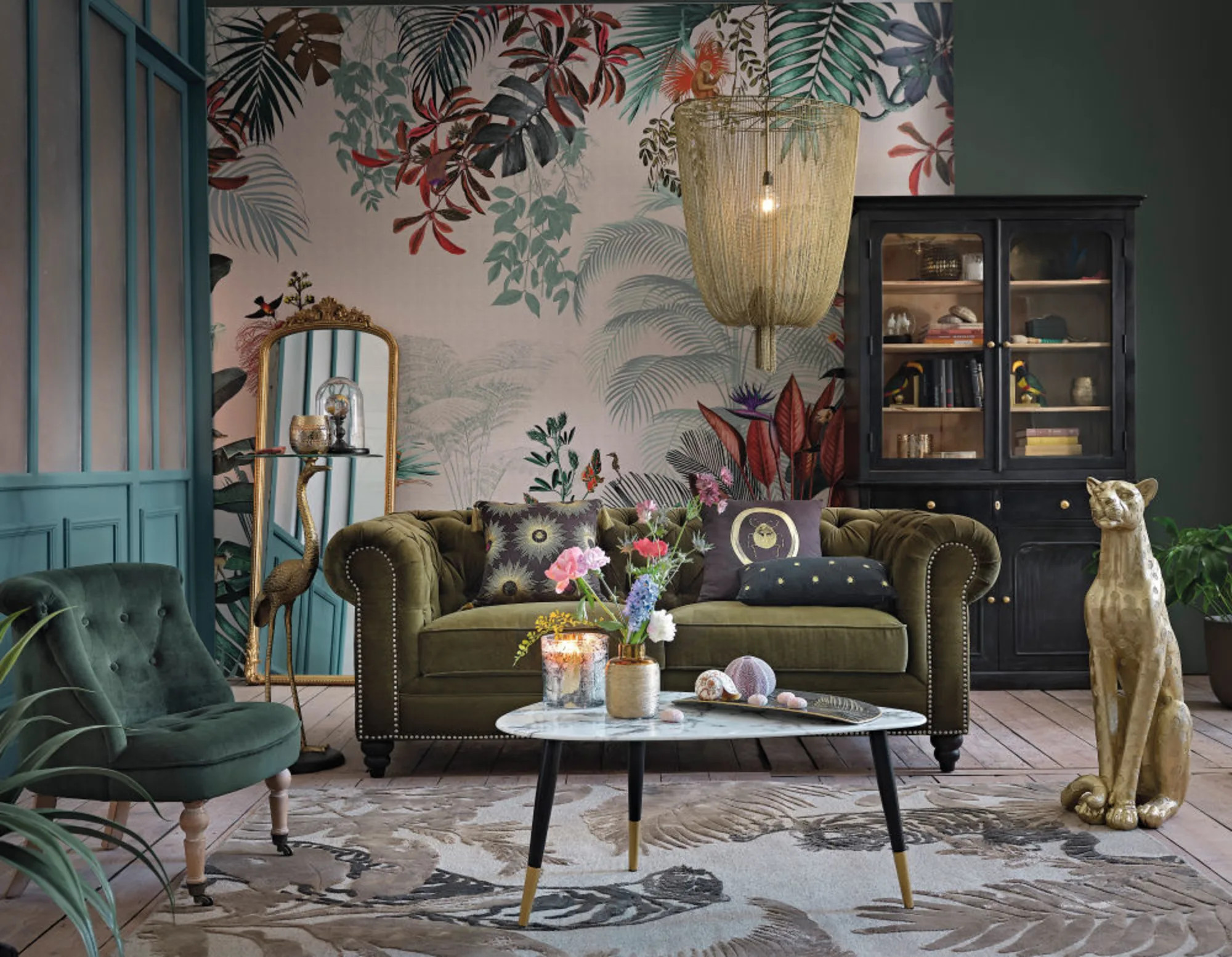 living room decoration classic chic catalog Maisons du Monde 2023